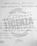 Edilizia Castellini Certificato di Licenza