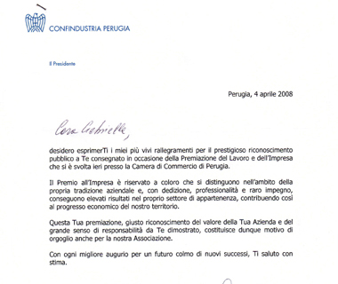 Lettera Confindustria